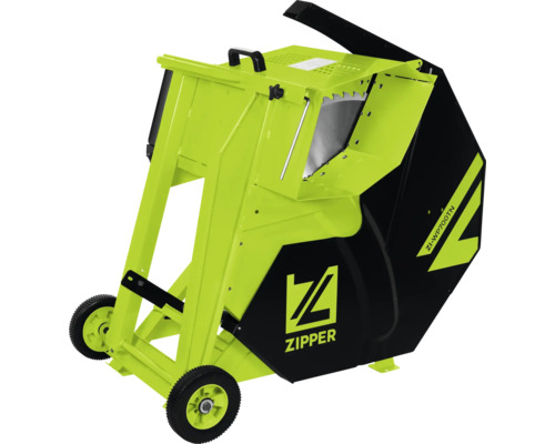 Wippsäge Zipper ZI-WP700TN mit Metallsägeblatt und Rädern für den mobilen Einsatz im Garten.