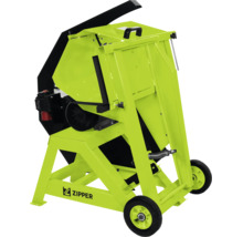 Zipper Wippsäge für Brennholz mit Elektromotor und robustem Fahrwerk