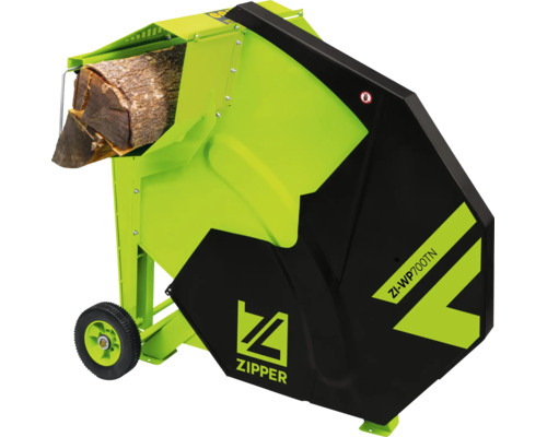 Zipper Wippsäge ZI-WP700TN mit Holzstamm zum Schneiden von Brennholz