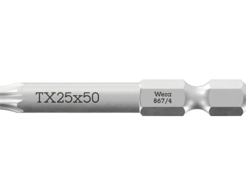 Wera Torx Schrauberbit TX 25, 50 Millimeter Laenge