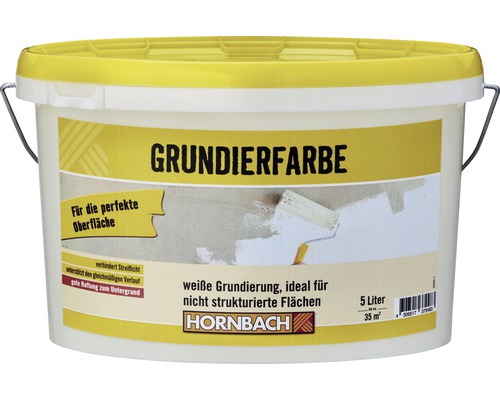 HORNBACH Grundierfarbe weiß 5 l