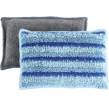 Zwei Reinigungspads mit unterschiedlichen Texturen
