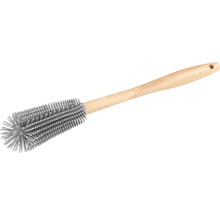 Flaschenbürste mit Holzgriff und Silikonborsten