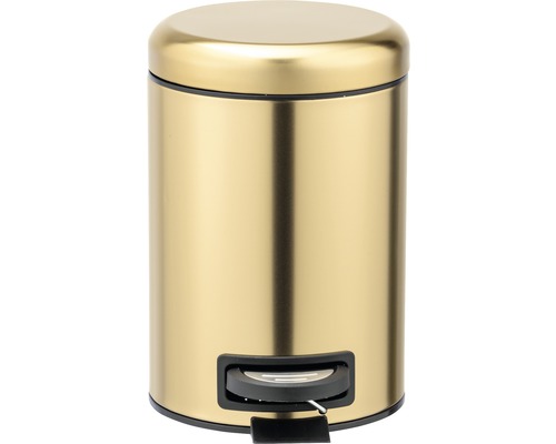 Goldener Tretabfallbehälter für Badezimmer