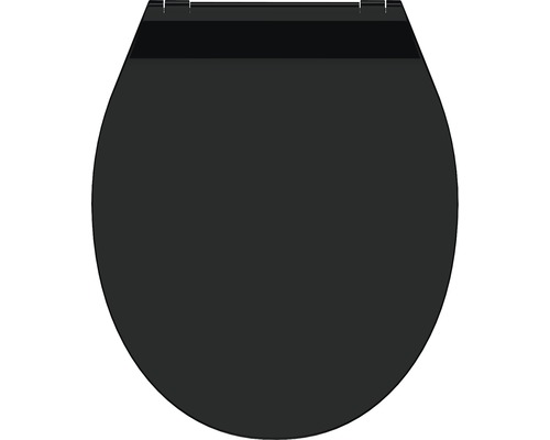 WC-Sitz Schütte Slim schwarz mit Absenkautomatik WC-Sitz Schütte Slim schwarz mit Absenkautomatik