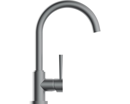 Wasserhahn mit hohem Auslauf und Hebel