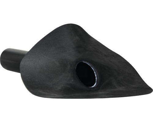 PREMIUMFOL® EPDM Dachabfluss/Regenabfluss 45° für Flachdach rund schwarz 75 mm Abwasserrohrbogen mit Inspektionsöffnung