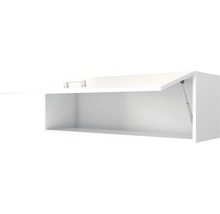 Hängeschrank mit geöffneter Klappe und Griff