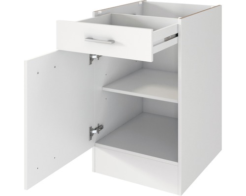 Küchenunterschrank mit Schublade, Tür und Regalböden