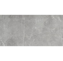 Feinsteinzeug Bodenfliese Discreet Gris Pulido 60x120 cm glänzend rektifiziert