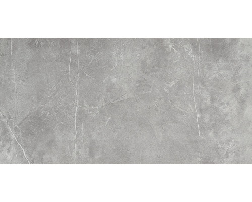 Feinsteinzeug Bodenfliese Discreet Gris Pulido 80x160 cm glänzend rektifiziert