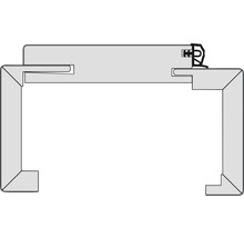 Schematische Darstellung eines Fensterrahmens