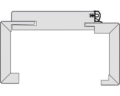 Smart Fertigholzzarge CPL Brilliantweiß 900x2010x90 Rechts