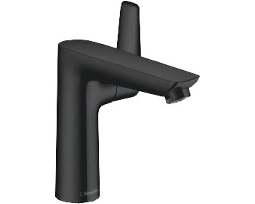Waschtischarmatur hansgrohe Talis E 150 mit Ablaufgarnitur 7129793 schwarz matt Schwarzer Waschtischmischer