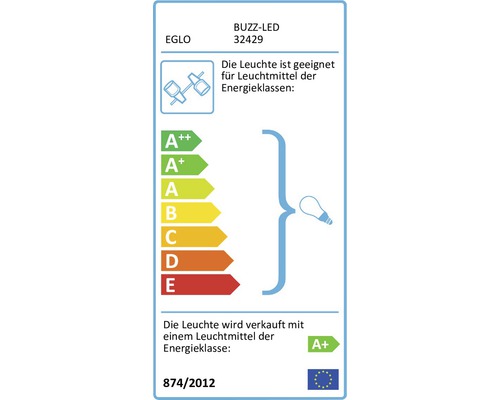 Energielabel für Leuchten