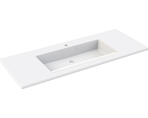 Möbelwaschbecken Allibert Slide 100,2x46,2 cm weiß glänzend mit Beschichtung