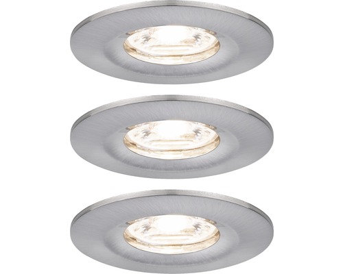 LED Einbauleuchte Nova mini Coin 4W 310 lm 2700K warmweiß IP 44 grau LED Einbauleuchte Nova mini Coin 4W 310 lm 2700K warmweiß IP 44 grau