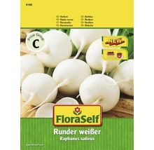 FloraSelf Radieschen Runder weißer Samenpackung