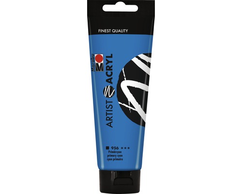 Marabu Acrylfarbe Artist Acryl primärcyan 956 120 ml Tube Künstler Acrylfarbe Primärcyan