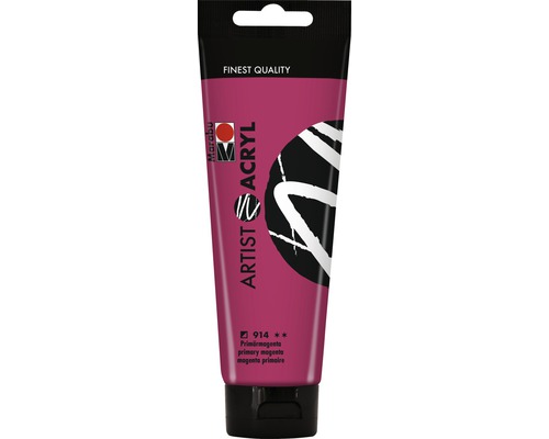 Marabu Acrylfarbe Artist Acryl primärmagenta 914 120 ml Tube Künstler Acrylfarbe, Primär-Magenta