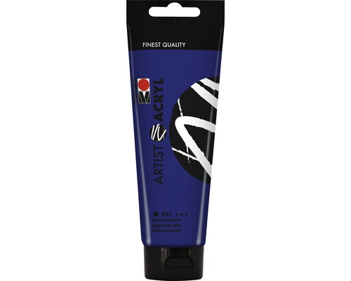 Marabu Acrylfarbe Artist Acryl permanentviolett 951 120 ml Tube Künstler Acrylfarbe permanent violett