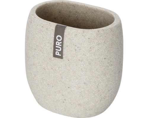 Zahnputzbecher aus Steinzeug