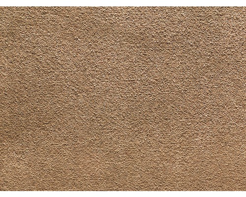 Teppichboden Shaggy Venezia karamell FB43 400 cm breit (Meterware) Nahaufnahme einer Wand mit Putzstruktur
