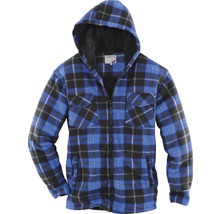 Holzfällerjacke mit Kapuze und durchgehendem Reißverschluss