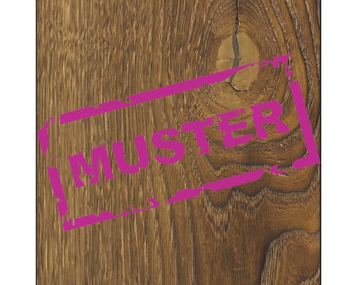 Handmuster zu Rigid Vinylboden Eiche Marsala Landhausdiele Klickverbindung 1210 x 192 x 5,0 mm Dekorplatte mit Holzstruktur und dem Aufdruck Muster