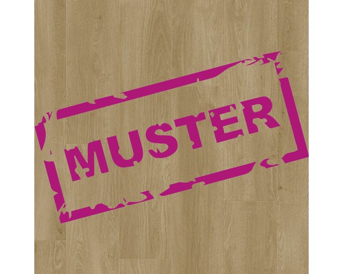 Handmuster zu SKANDOR Laminat wasserfest Shell Oak 600 Eiche Schiffsboden 1261 x 192 x 8 mm Muster eines Laminatbodens