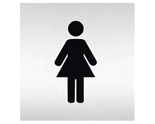 Türschild Walteco "WC-Frauen" 60x60 mm