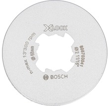 Bosch X-Lock Trennscheibe mit einem Durchmesser von 68 mm und einer maximalen Drehzahl von 13300 Umdrehungen pro Minute.