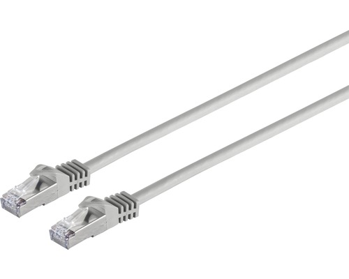 Datenkabel RJ 45 Patchkabel-Flachkabel CAT 6 5 m grau