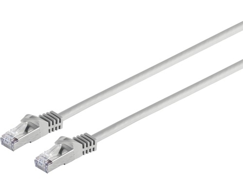 Datenkabel RJ 45 Patchkabel-Flachkabel CAT 6 3 m grau