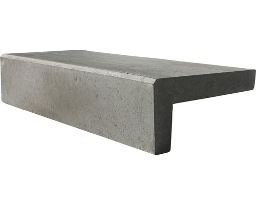 Beton Winkelstufe grau 88 cm x 18 cm x 32 cm