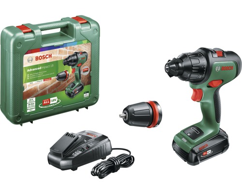 Akku-Bohrschrauber Bosch Home and Garden AdvancedImpact 18 mit Akku und Ladegerät Bosch AdvancedImpact 18 Akku-Schlagbohrschrauber mit Zubehör und Ladegerät