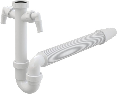 Röhrensiphon Alca 1 1/2" x DN50/40 für Spüle Geschirrspüler Waschmaschine