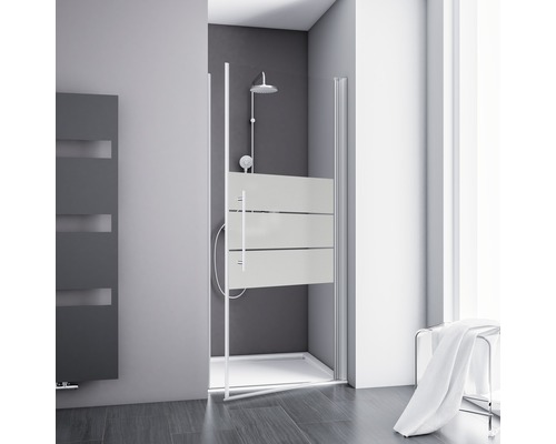 Drehtür für Nische Schulte ExpressPlus AlexaStyle 2.0 900x1920 mm Dekorglas Depoli Ligh aluminium