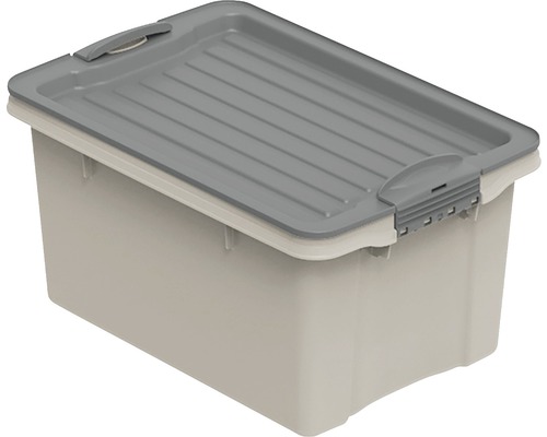 Aufbewahrungsbox mit Deckel aus Kunststoff