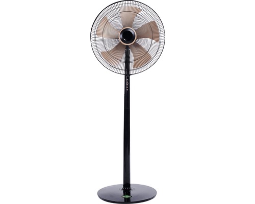 Standventilator Ø 45 cm H 135 cm schwarz/gold