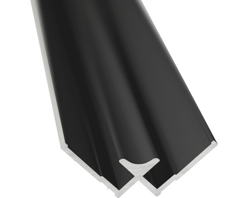 Schwarzes Aluminiumprofil für den Innenausbau
