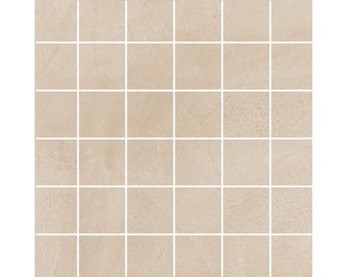 Feinsteinzeugmosaik Cementine 29,7x29,7 cm creme matt Feinsteinzeugmosaik Cementine 29,7x29,7 cm creme matt