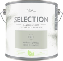Premium Wandfarbe Style Color SELECTION 03 konservierungsmittelfrei Kraft des Bambus 2,5 L