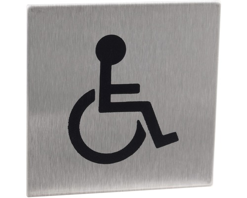 Türschild Walteco "Behinderten-WC" 60x60 mm