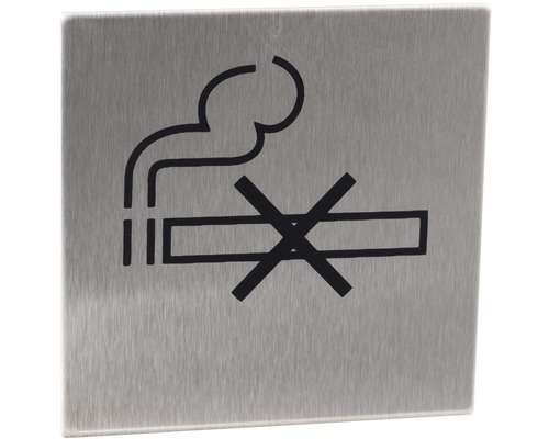 Verbotsschild Walteco "Rauchen verboten" zum Aufkleben 60x60 mm