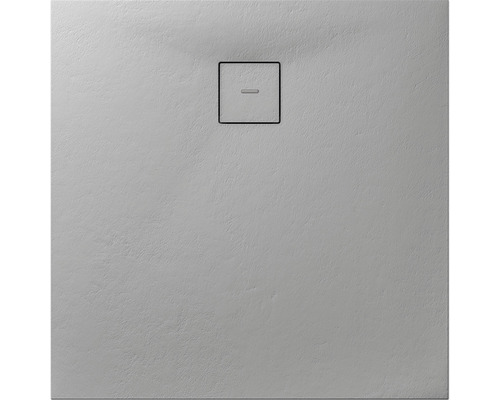 Extraflache Duschwanne Breuer Modern Line Steinoptik Steingrau 100x100x4 cm Quadratische Duschwanne mit Abfluss