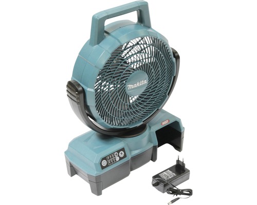 Akku Tischventilator Makita XGT CF001GZ 40 V Ø 235 mm blau Makita Ventilator mit Ladegerät
