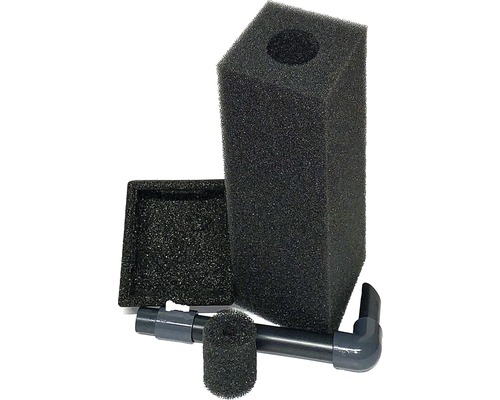 Aquarium-Innenfilter JONNYS AIR CONCEPT Mobil-Filter 10x10x22/30 Luftheberprinzip Teichfilter-Ersatzteile aus Filterschaum und Kunststoffrohr