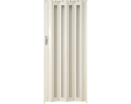 Falttür mit Glaseinsätzen und Griff