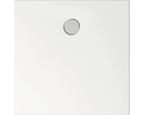 Duschwanne Breuer Classic Line plan 90x90x3,5 cm weiß mit Antirutschbeschichtung Quadratische Duschwanne mit rundem Abfluss
